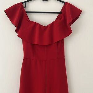 Beautiful Red Jumpsuit Dress